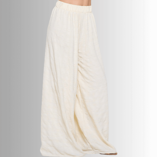 Hamptons Textured Palazzo Pants