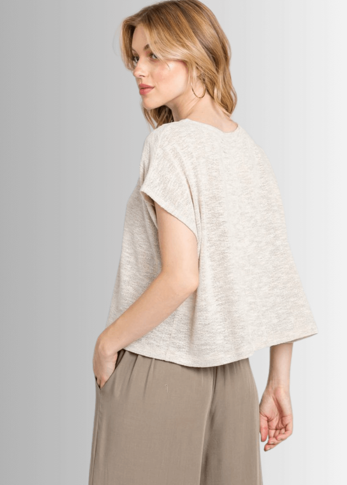 Kathryn Round Neck Boxy Top