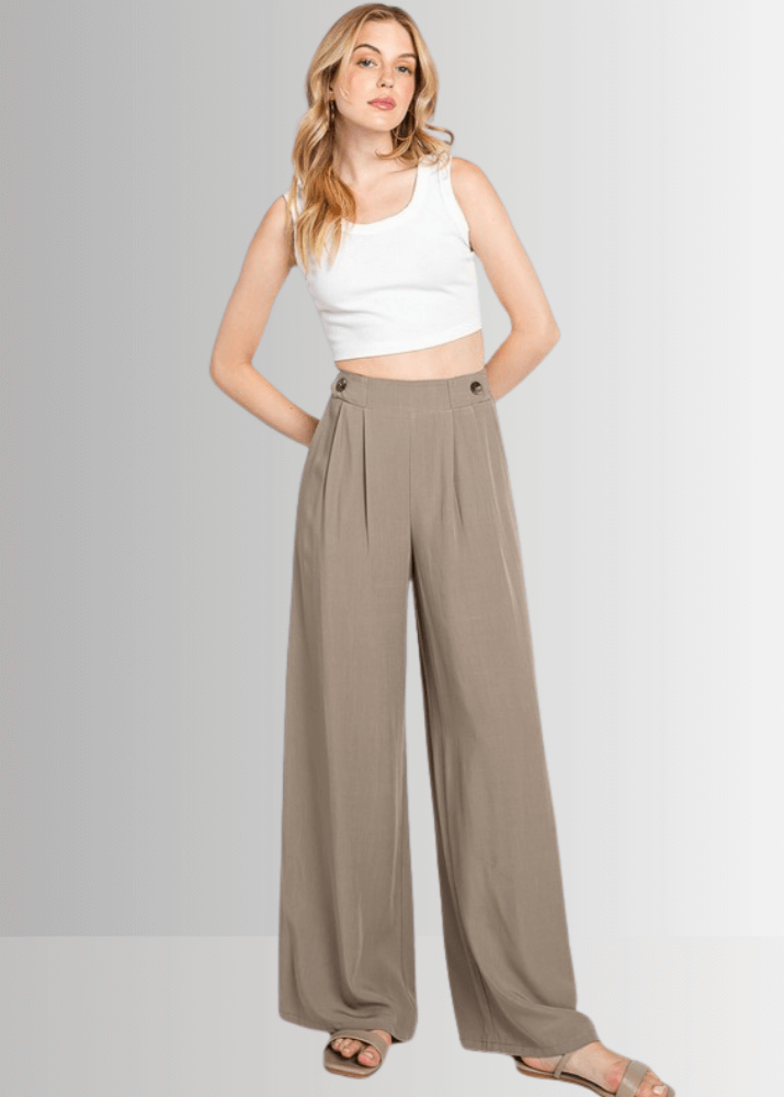 Hana Wide Leg Dress Pants