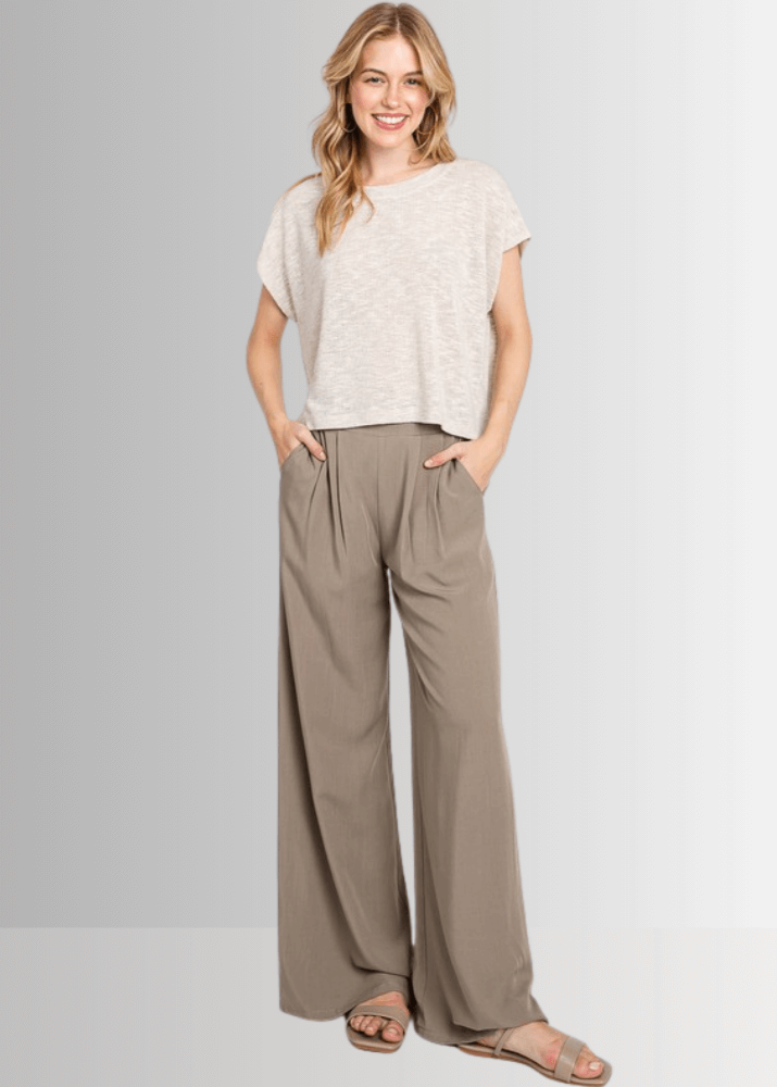 Hana Wide Leg Dress Pants