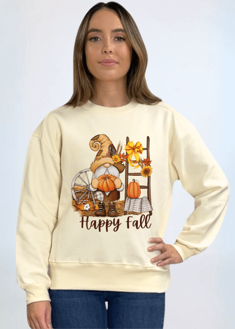 Happy Fall Graphic Gnome Sweatshirt