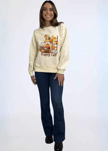 Happy Fall Graphic Gnome Sweatshirt