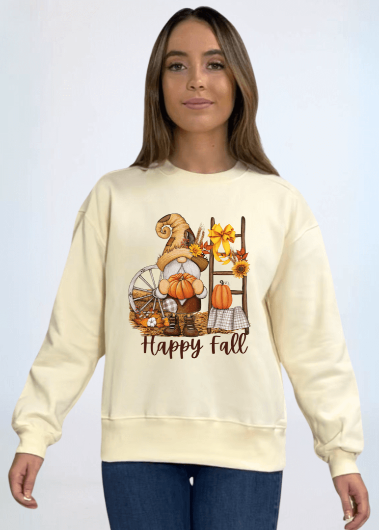 Happy Fall Graphic Gnome Sweatshirt