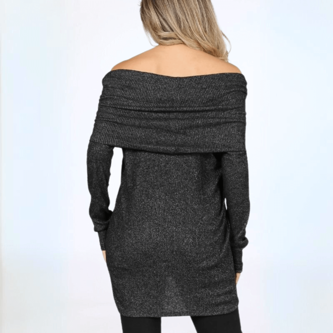 Versatile Cowl Neck Sweater Made in USA