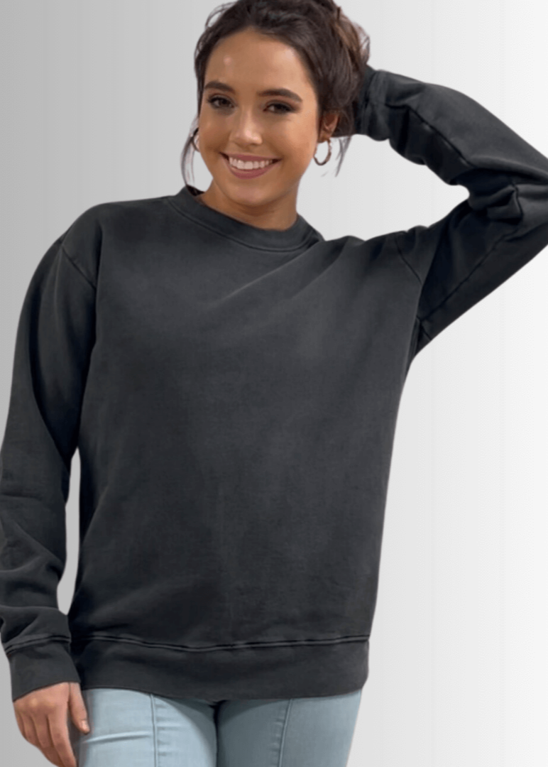 Brynlee Heavyweight Crew Neck Fleece Sweatshirt