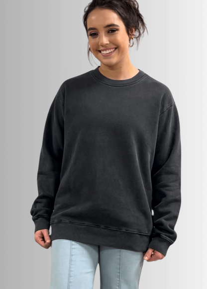Brynlee Heavyweight Crew Neck Fleece Sweatshirt