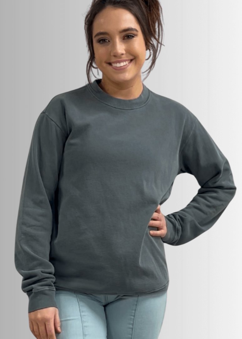 Brynlee Heavyweight Crew Neck Fleece Sweatshirt