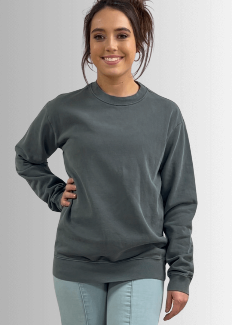 Brynlee Heavyweight Crew Neck Fleece Sweatshirt