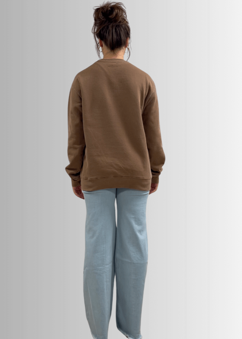 Brynlee Heavyweight Crew Neck Fleece Sweatshirt