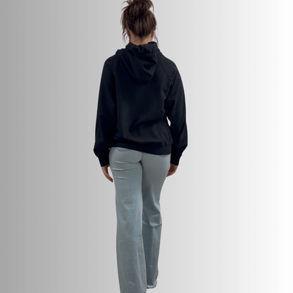 Celeste French Terry Hoodie in Black Made in USA