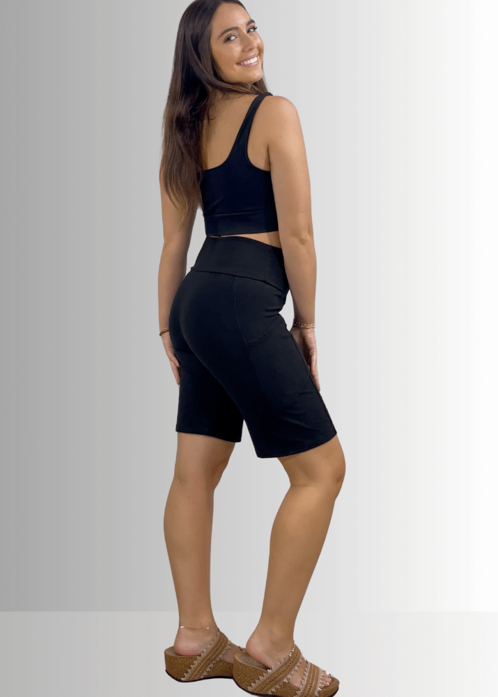 Perfect Fit Hybrid Cotton Shorts in Taupe