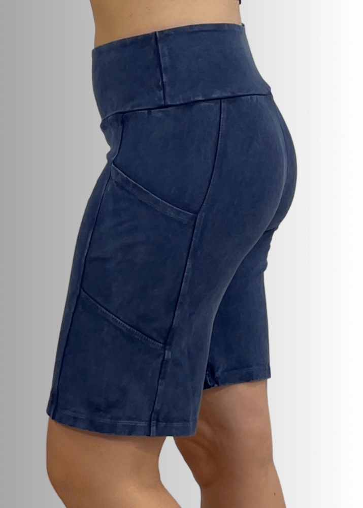 Perfect Fit Hybrid Cotton Shorts Light Denim