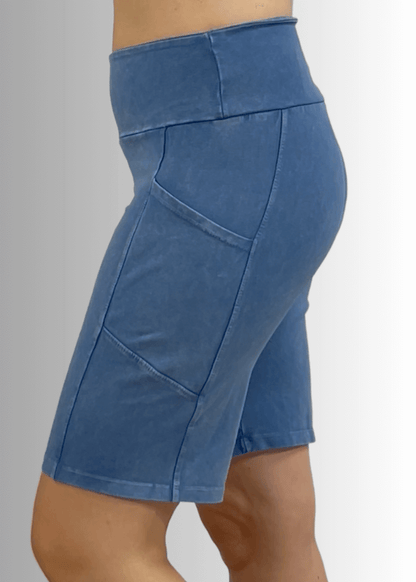 Perfect Fit Hybrid Cotton Shorts Dark Denim