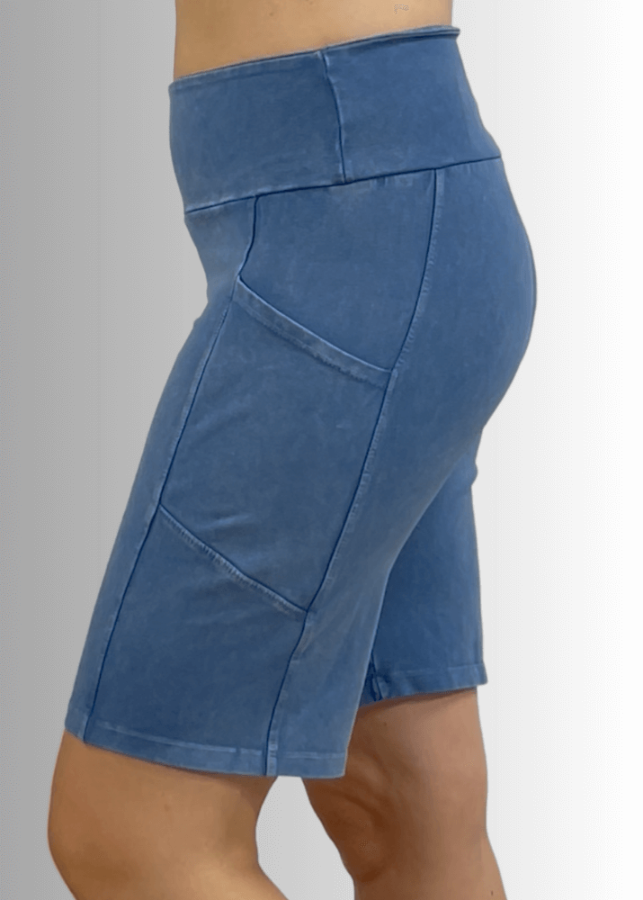 Perfect Fit Hybrid Cotton Shorts Light Denim