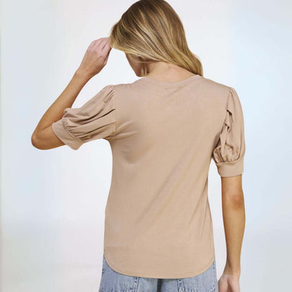 Ally Puff Sleeve Top Made in USA