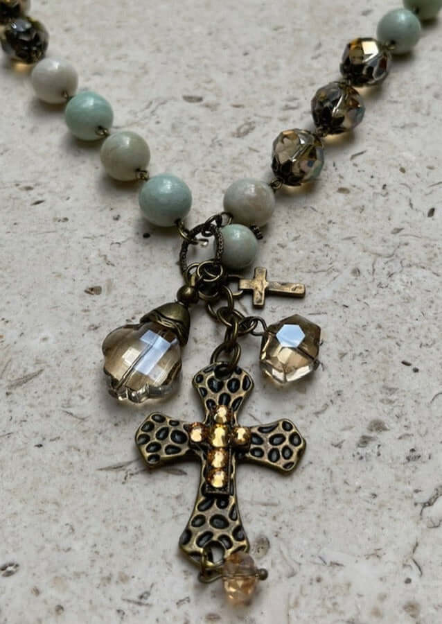 Fashionably Blessed Cross Necklace Made in USA