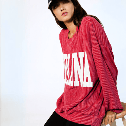 Graphic INDIANA Oversized Sweatshirt Made in USA