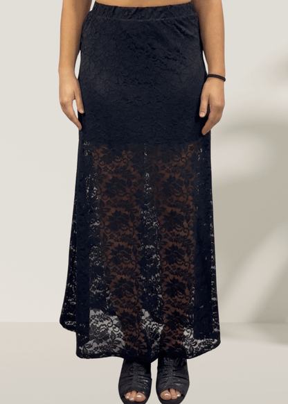 Yellowstone Leopard Lace Maxi Skirt