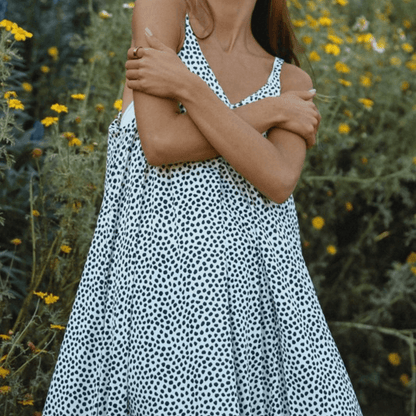 Amari Double V-Neck Summer Maxi Dress Made in USA