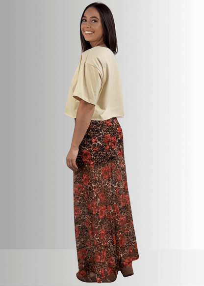 Yellowstone Leopard Lace Maxi Skirt