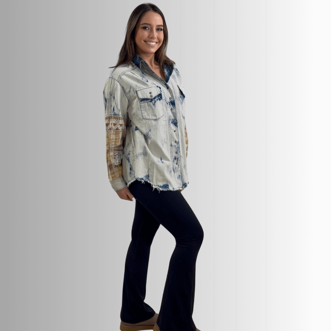 In the Clouds Denim Shirt Jacket Made in USA