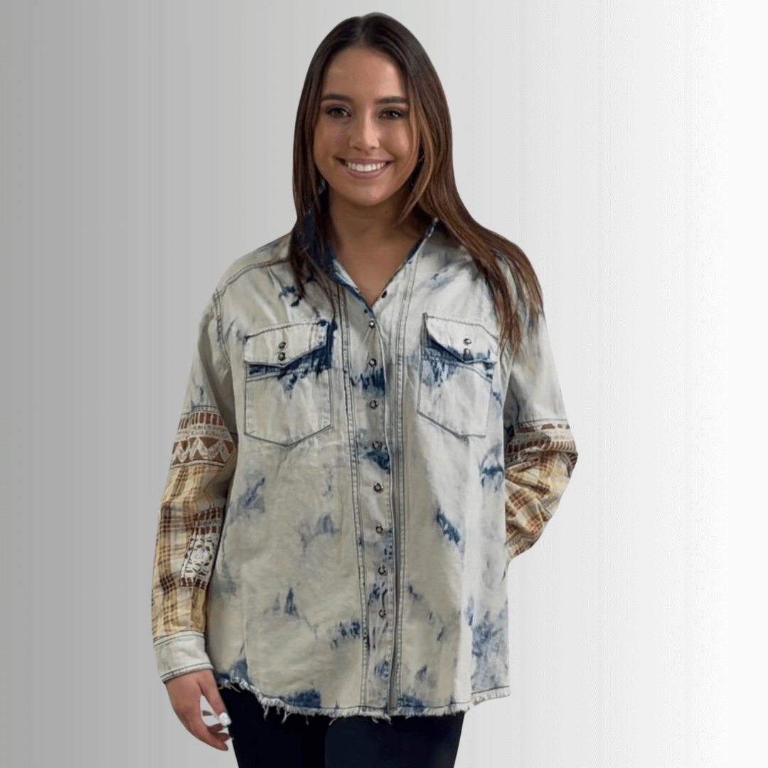 In the Clouds Denim Shirt Jacket Made in USA