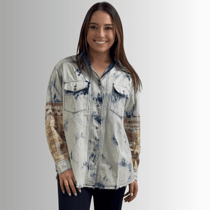 In the Clouds Denim Shirt Jacket Made in USA