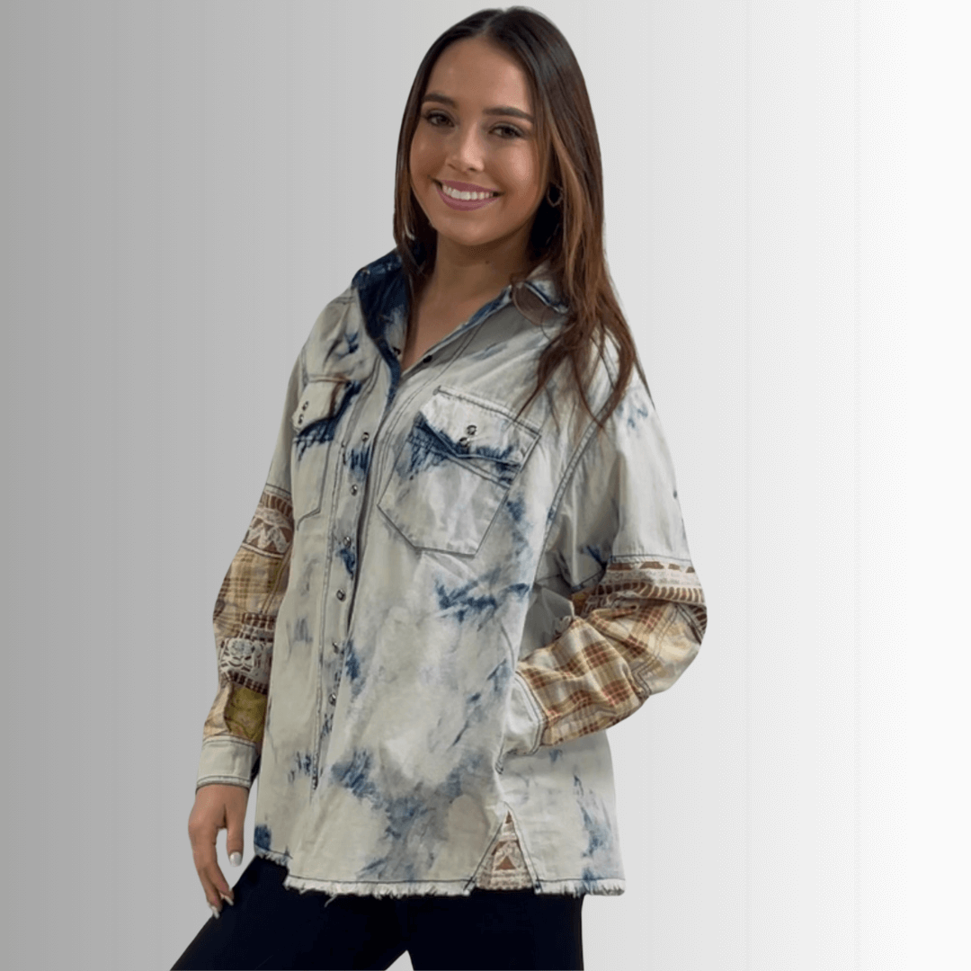 In the Clouds Denim Shirt Jacket Made in USA