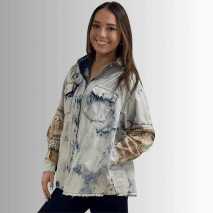 In the Clouds Denim Shirt Jacket Made in USA