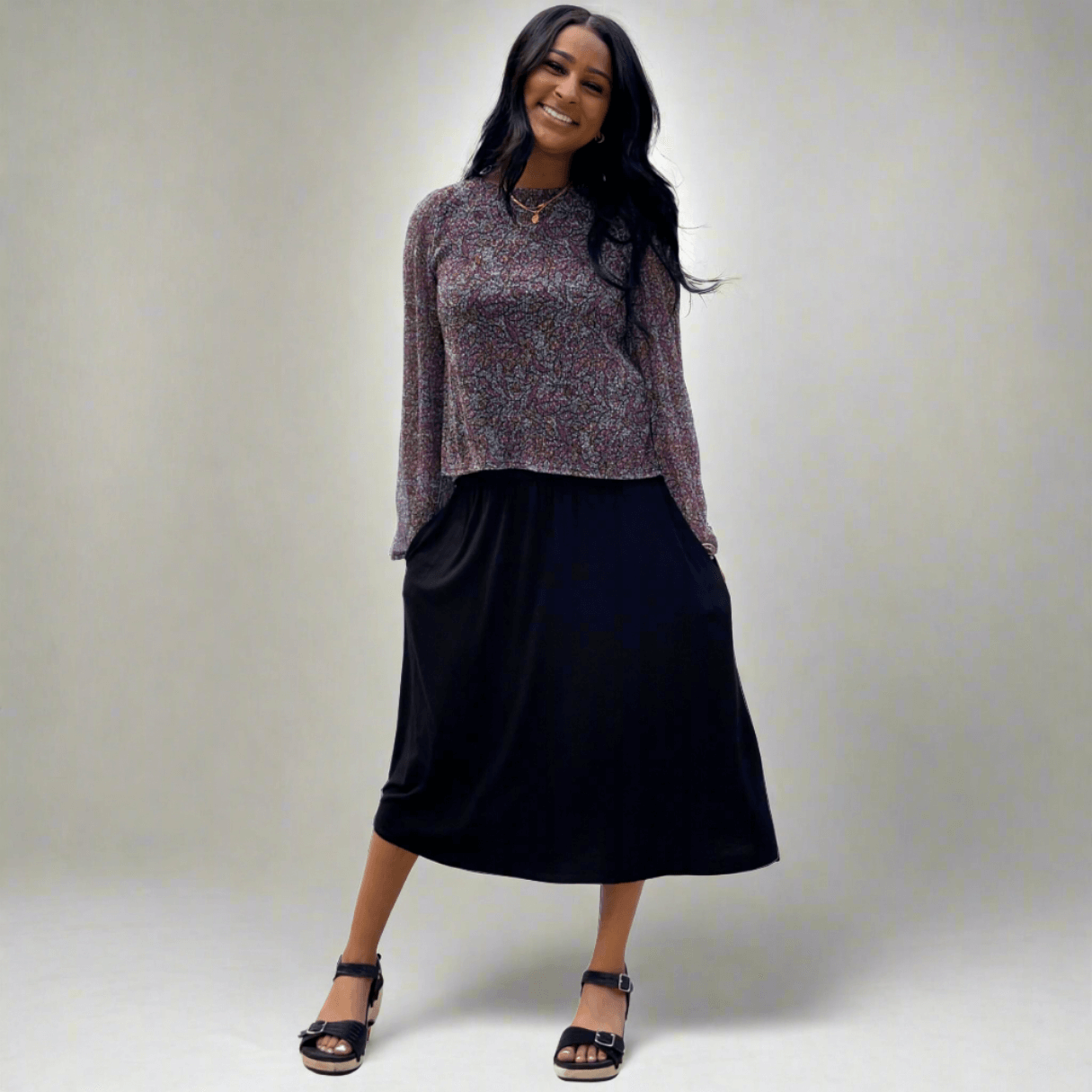 A Touch of Class Bell Sleeve Blouse Made in USA