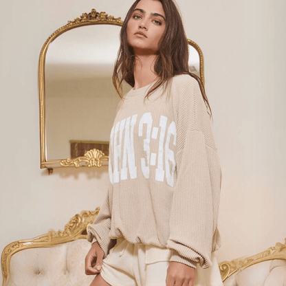 Graphic JOHN 3:16 Oversized Sweatshirt Made in USA