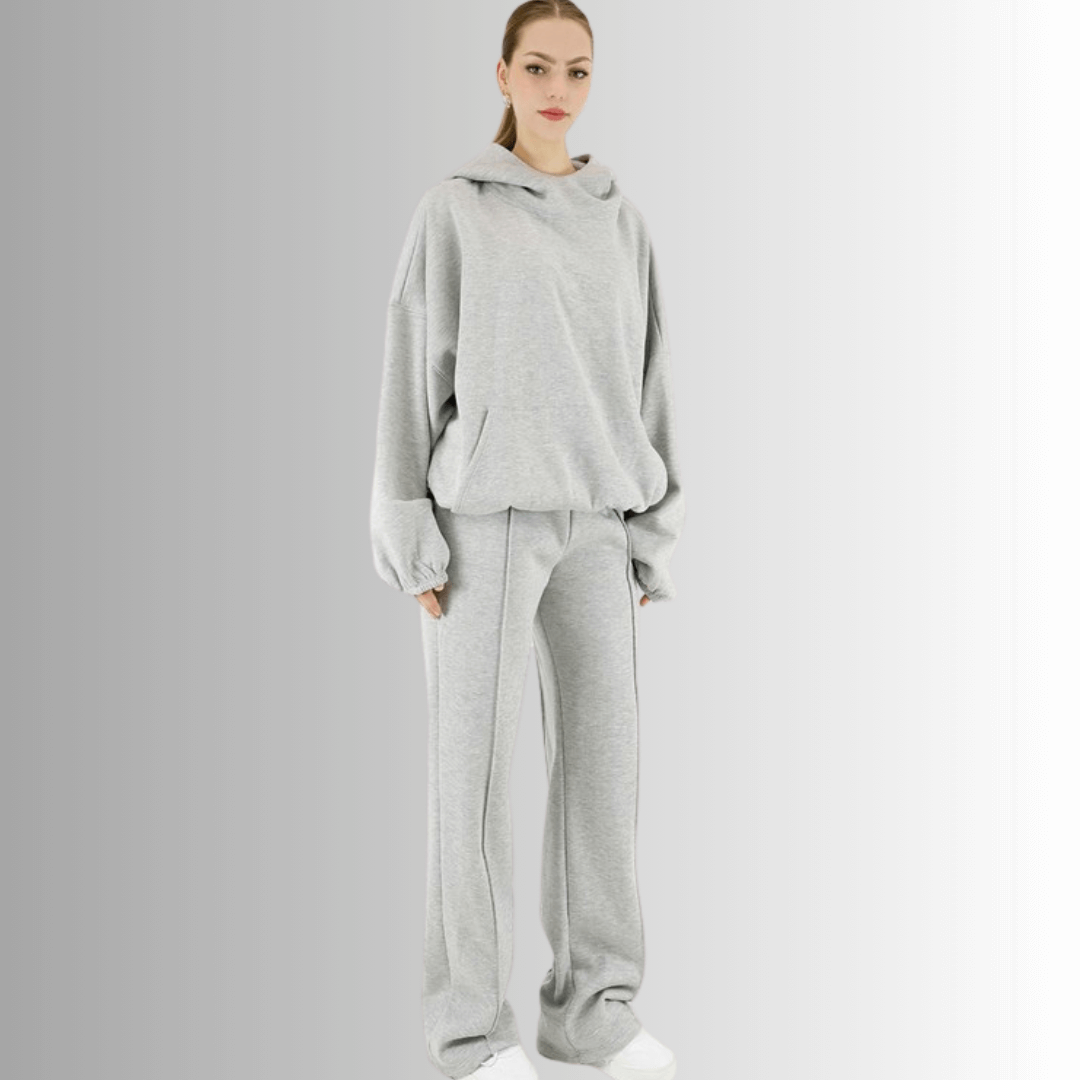 Juliana Puffy High Neck Fleece Hoodie