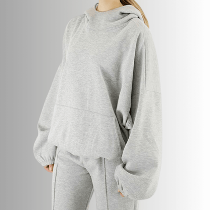 Juliana Puffy High Neck Fleece Hoodie