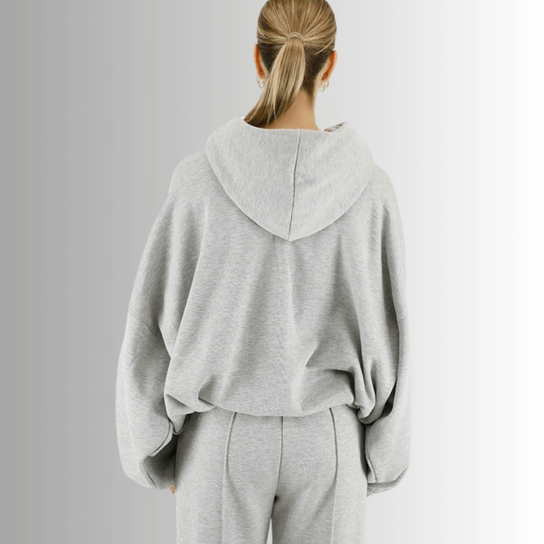 Juliana Puffy High Neck Fleece Hoodie