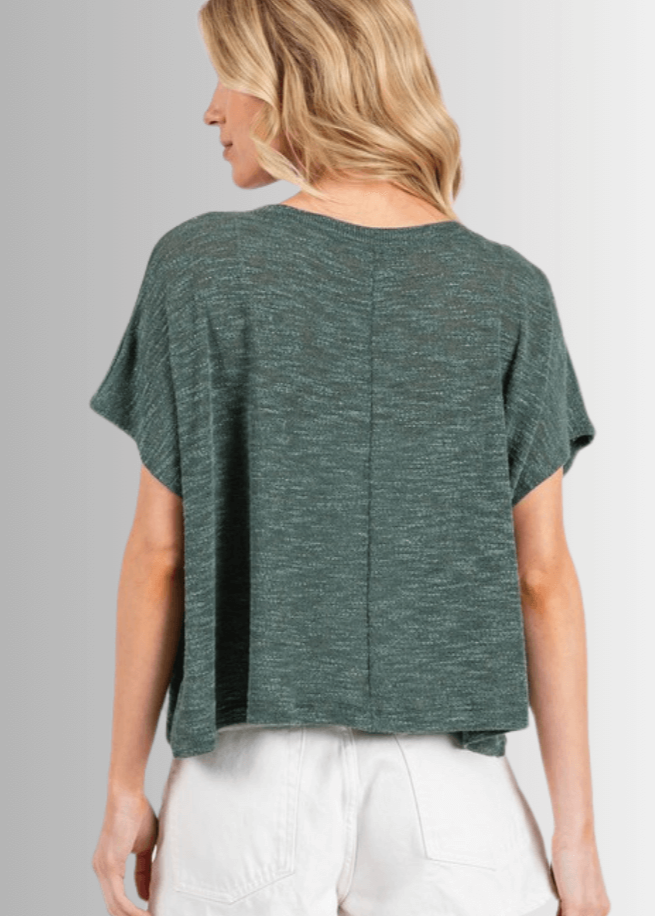 Kathryn Round Neck Boxy Top