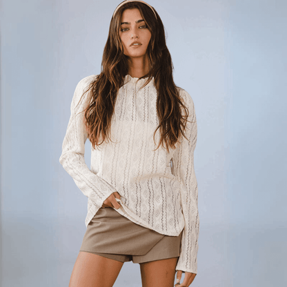 Bucket List Stretch Lace Top Made in USA