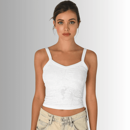 Nikibiki Lace V-Neck Top Made in USA