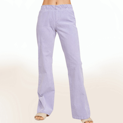 Lavender Cotton Corduroy Pants Made in USA
