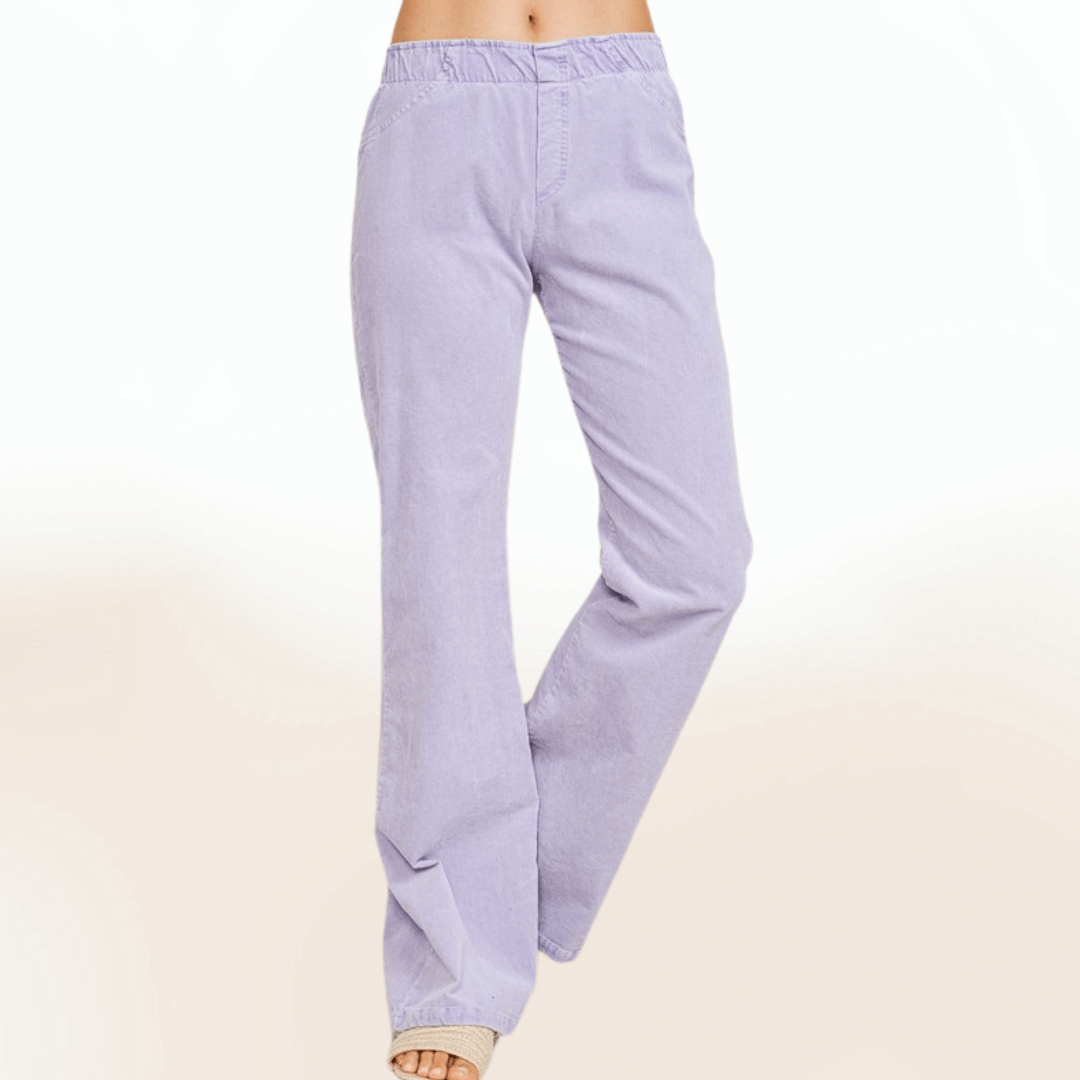 Lavender Cotton Corduroy Pants Made in USA