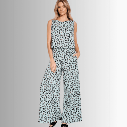 Super Cute Animal Print Casual Pants Set