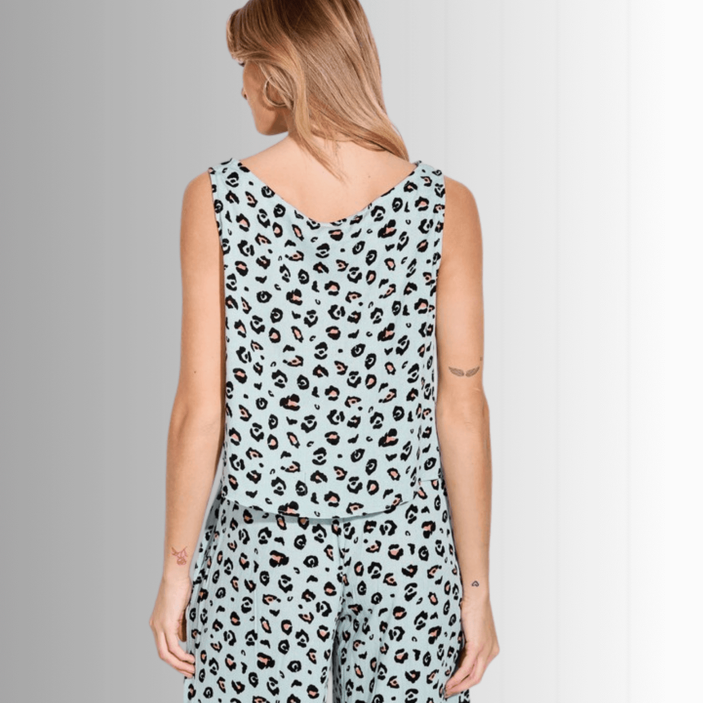 Super Cute Animal Print Casual Pants Set