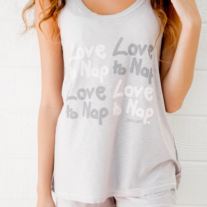 Sleepaholik Love to Nap Lounge Tank Top