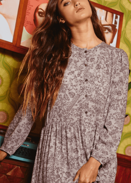 Daniella Floral Tiered Midi Dress