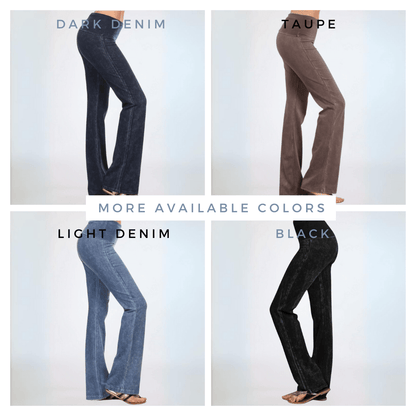 Bootcut Flare Mineral Washed Jeggings Made in USA