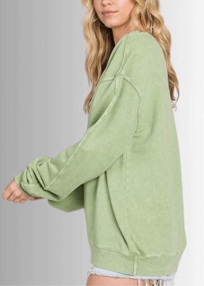 Made in USA Graphic All American Oversized Sweatshirt