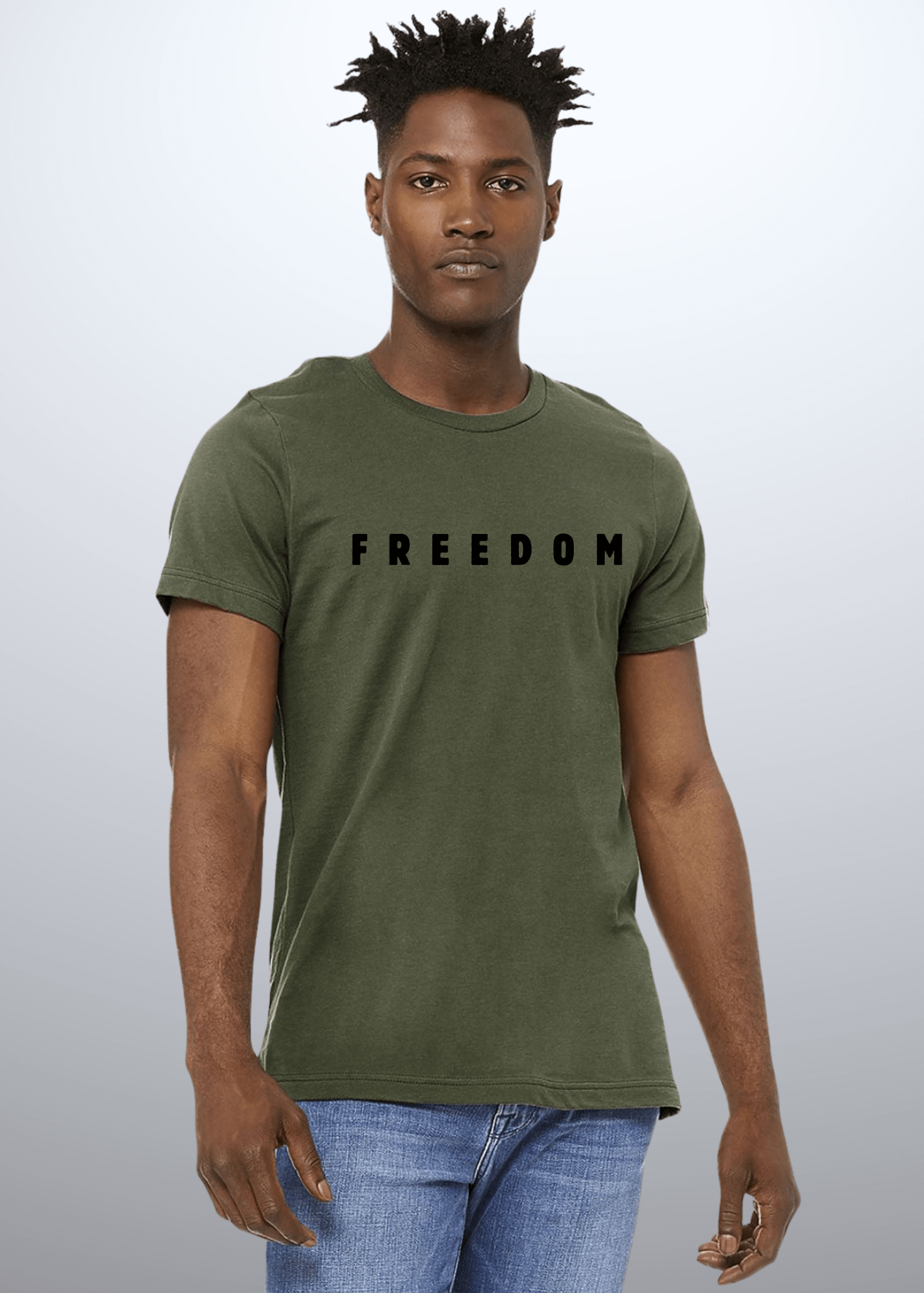 FREEDOM Patriotic Cotton T-Shirt