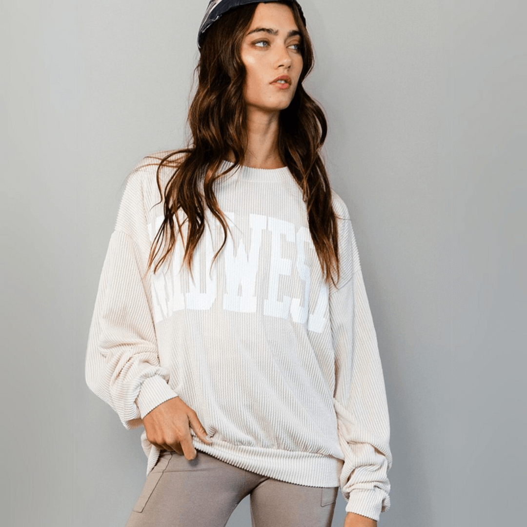 Graphic MIDWEST Oversized Sweatshirt Made in USA