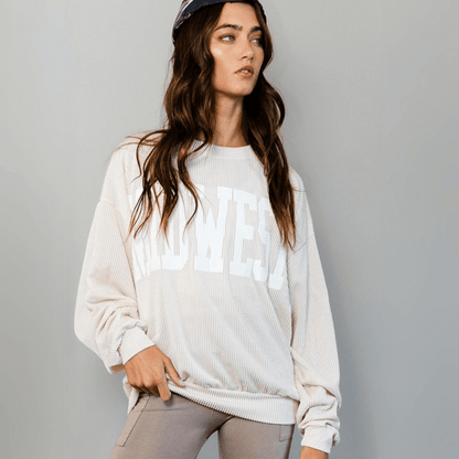 Graphic MIDWEST Oversized Sweatshirt Made in USA