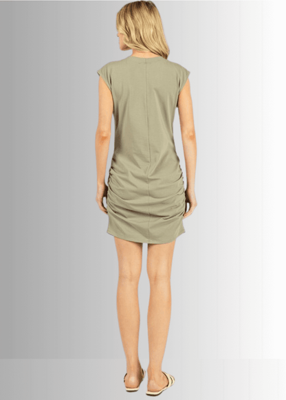 Hot Shot Mini Dress or Tunic with Shirring Detail