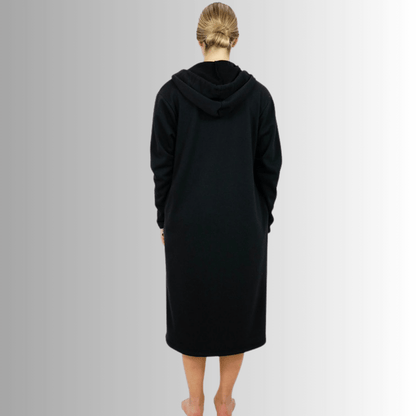 Nina Long Line Fleece Zip Front Jacket